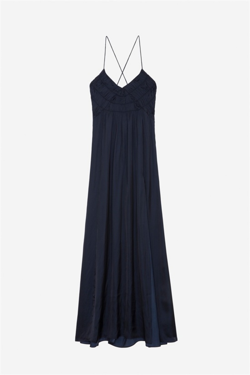 Zadig & Voltaire Rayonne Vestido Azules Oscuro | ZV-256400