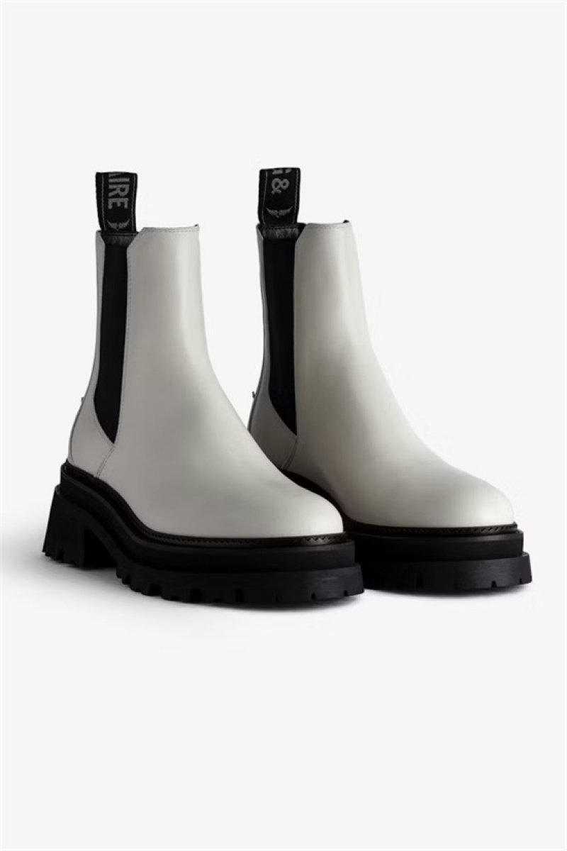 Zadig & Voltaire Ride Chelsea Boots Blancas | ZV-255656