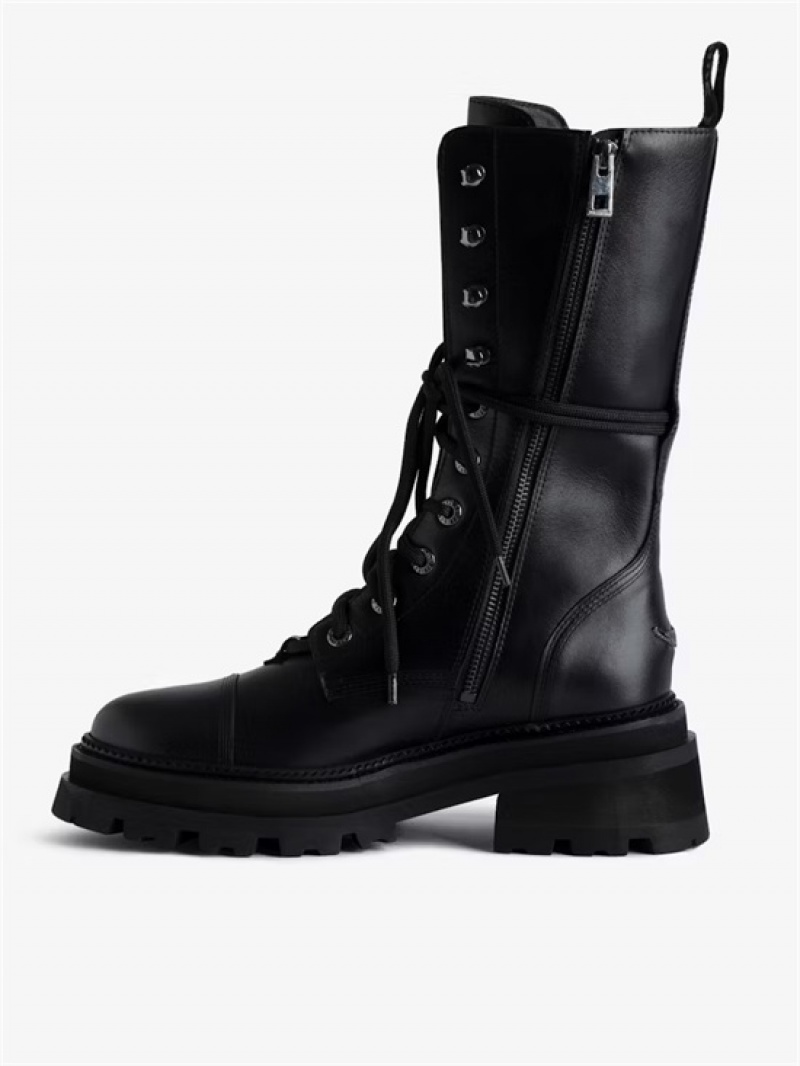 Zadig & Voltaire Ride High Ankle Boots Negras | ZV-255658