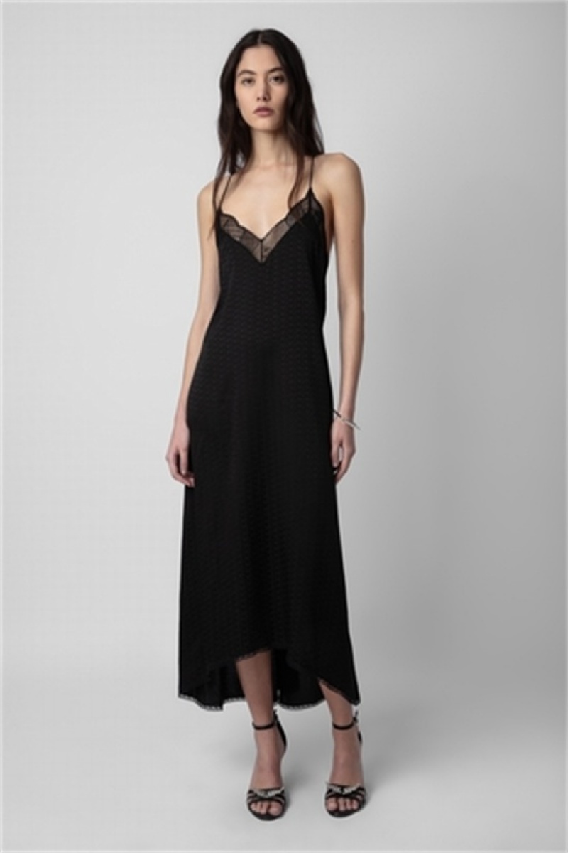 Zadig & Voltaire Risty Vestido Negras | ZV-256407