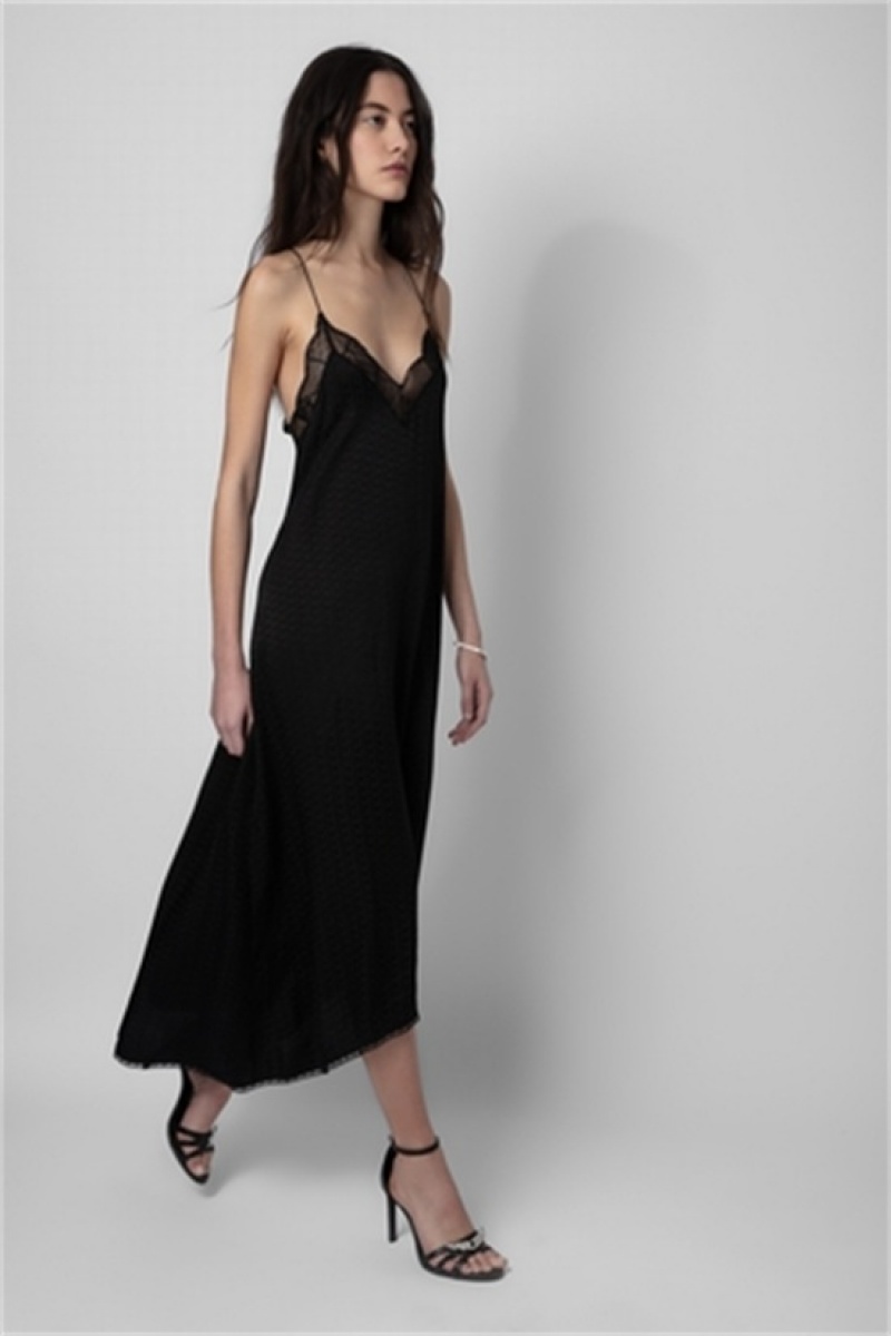 Zadig & Voltaire Risty Vestido Negras | ZV-256407