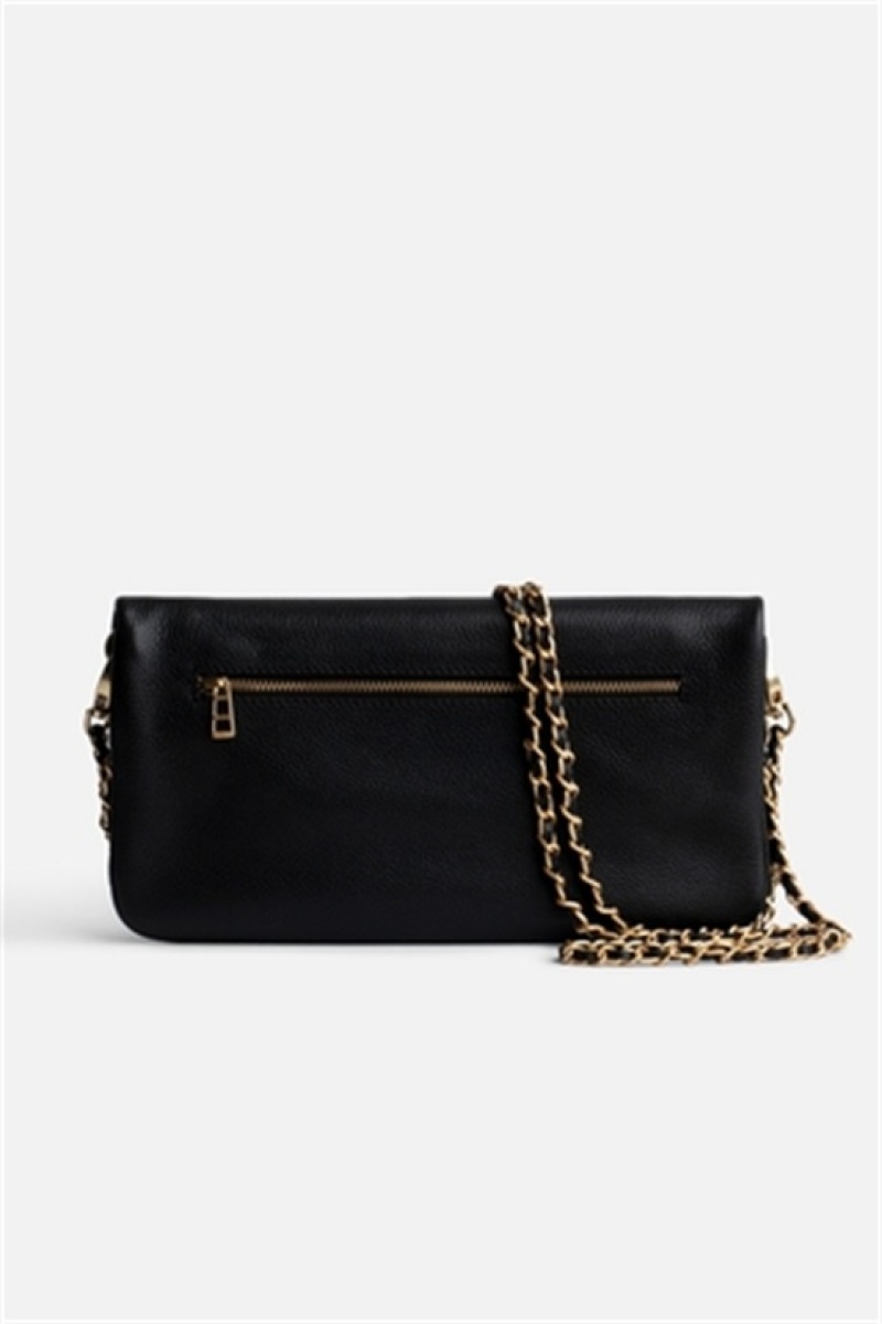 Zadig & Voltaire Rock Bag Negras Doradas | ZV-256167