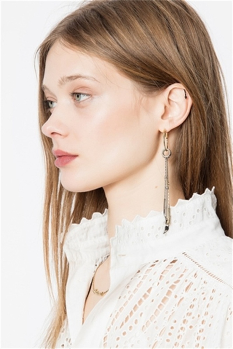 Zadig & Voltaire Rock Mix N Match Earring Doradas | ZV-255899