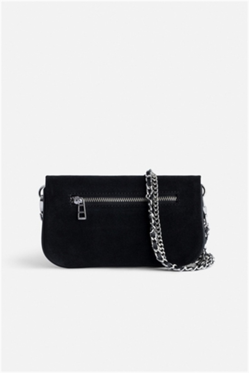 Zadig & Voltaire Rock Nano Gamuza Bag Negras | ZV-256196