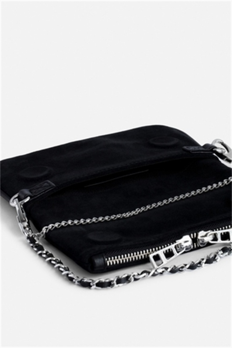 Zadig & Voltaire Rock Nano Gamuza Bag Negras | ZV-255982