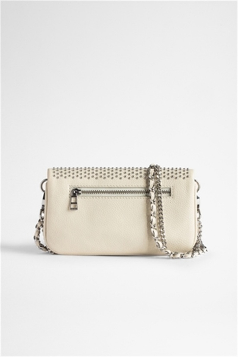 Zadig & Voltaire Rock Nano Plumetis Bag Beige | ZV-256159