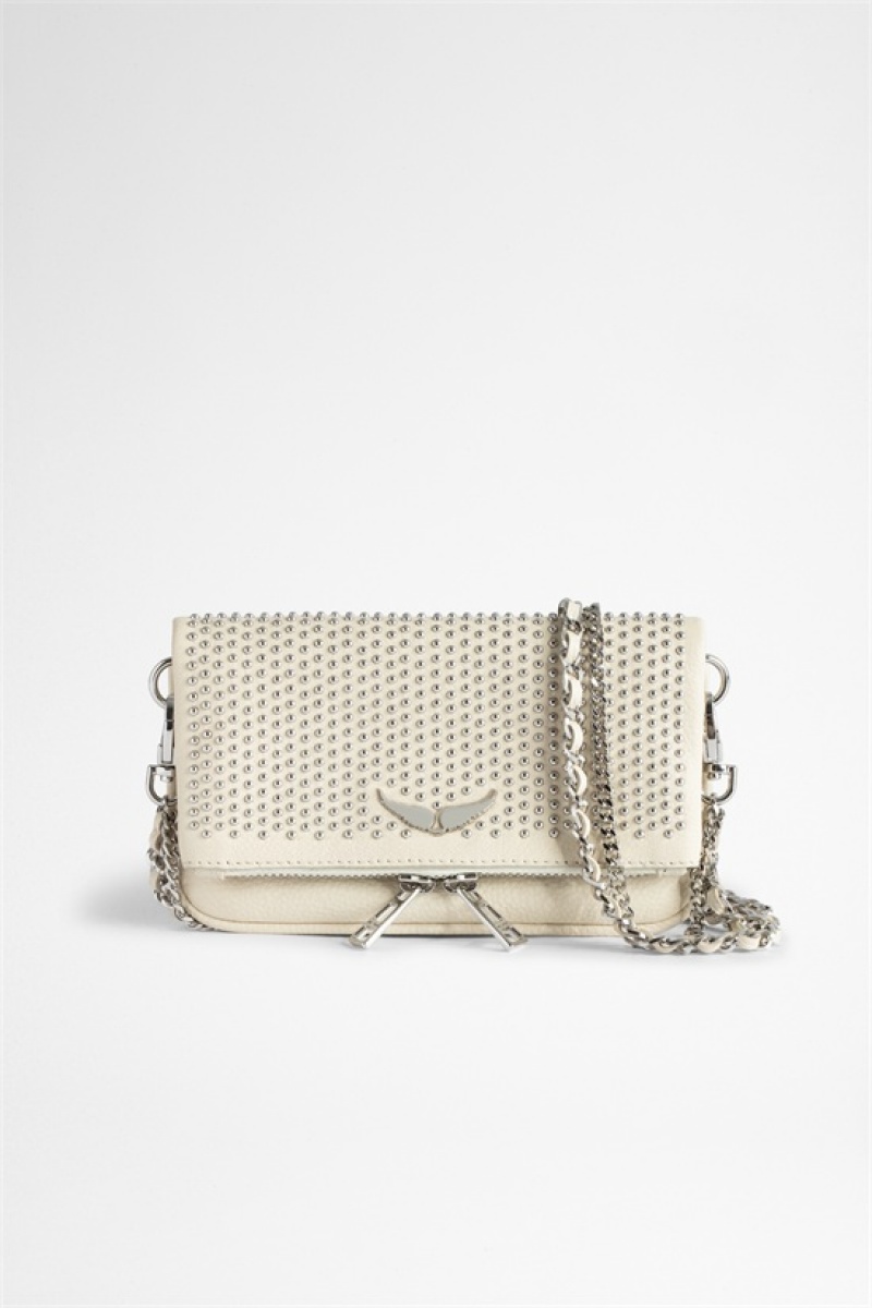 Zadig & Voltaire Rock Nano Plumetis Bag Beige | ZV-255964