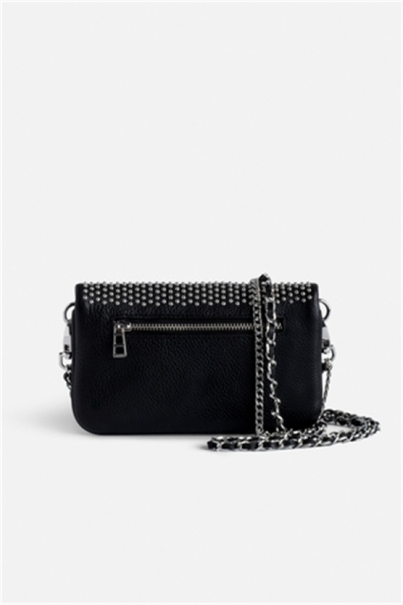 Zadig & Voltaire Rock Nano Plumetis Bag Negras | ZV-256160