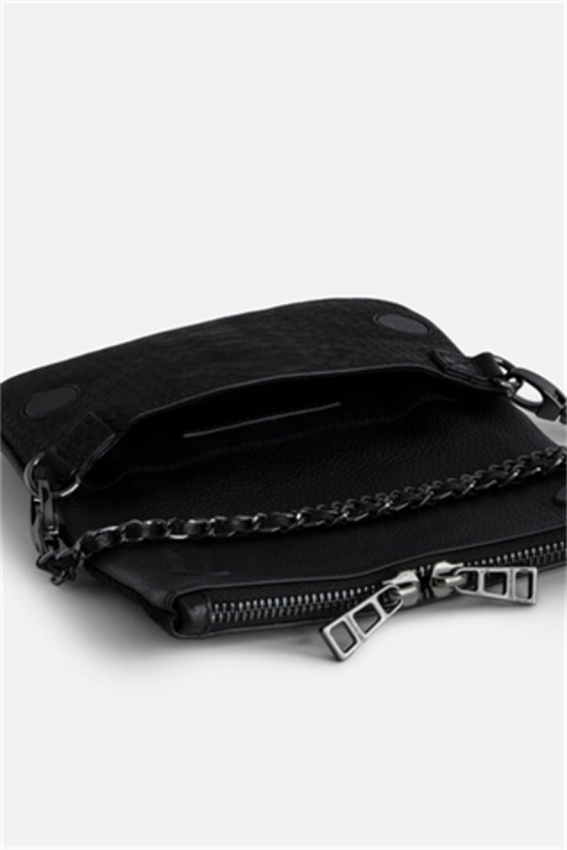 Zadig & Voltaire Rock Nano Soft Savage Bag Negras | ZV-256154