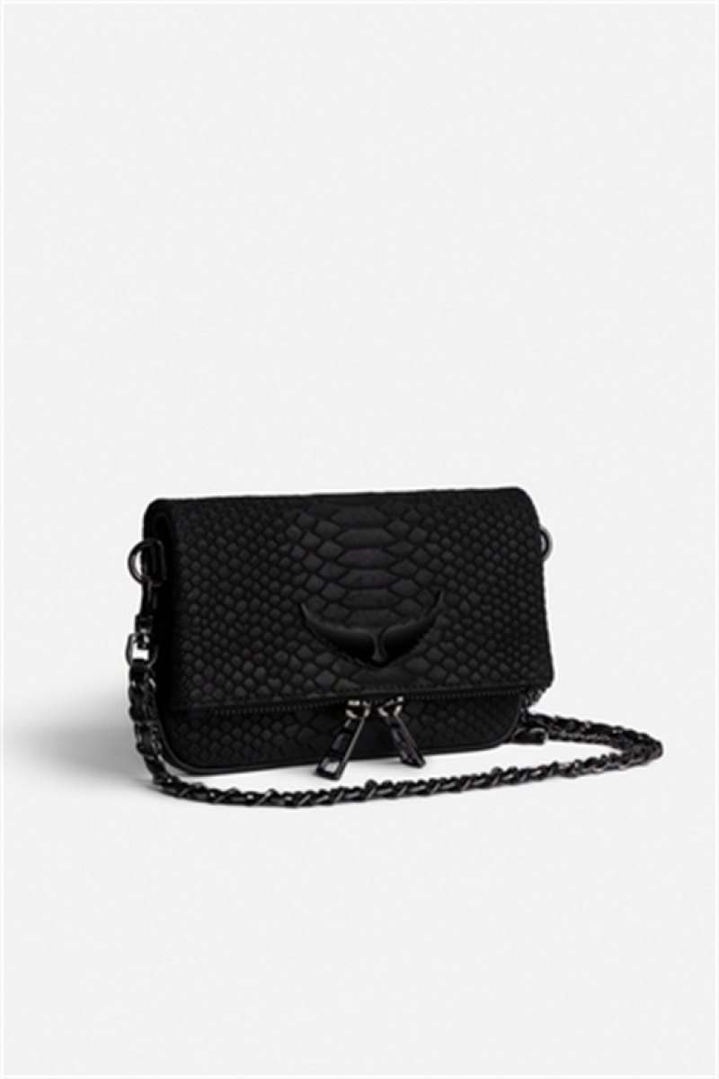 Zadig & Voltaire Rock Nano Soft Savage Bag Negras | ZV-256154