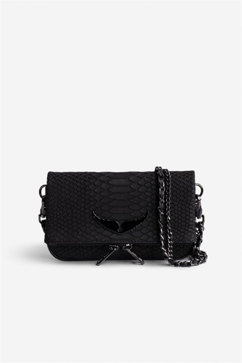 Zadig & Voltaire Rock Nano Soft Savage Bag Negras | ZV-256154