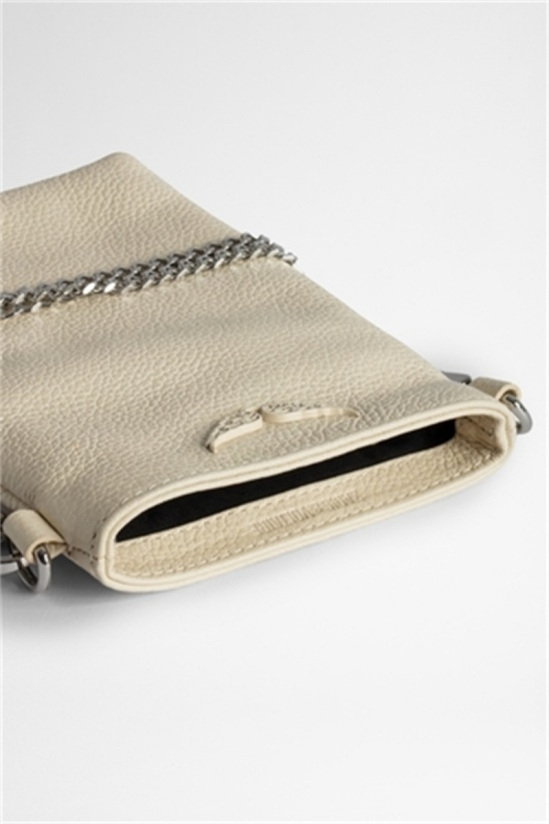 Zadig & Voltaire Rock Phone Pouch Beige | ZV-256075