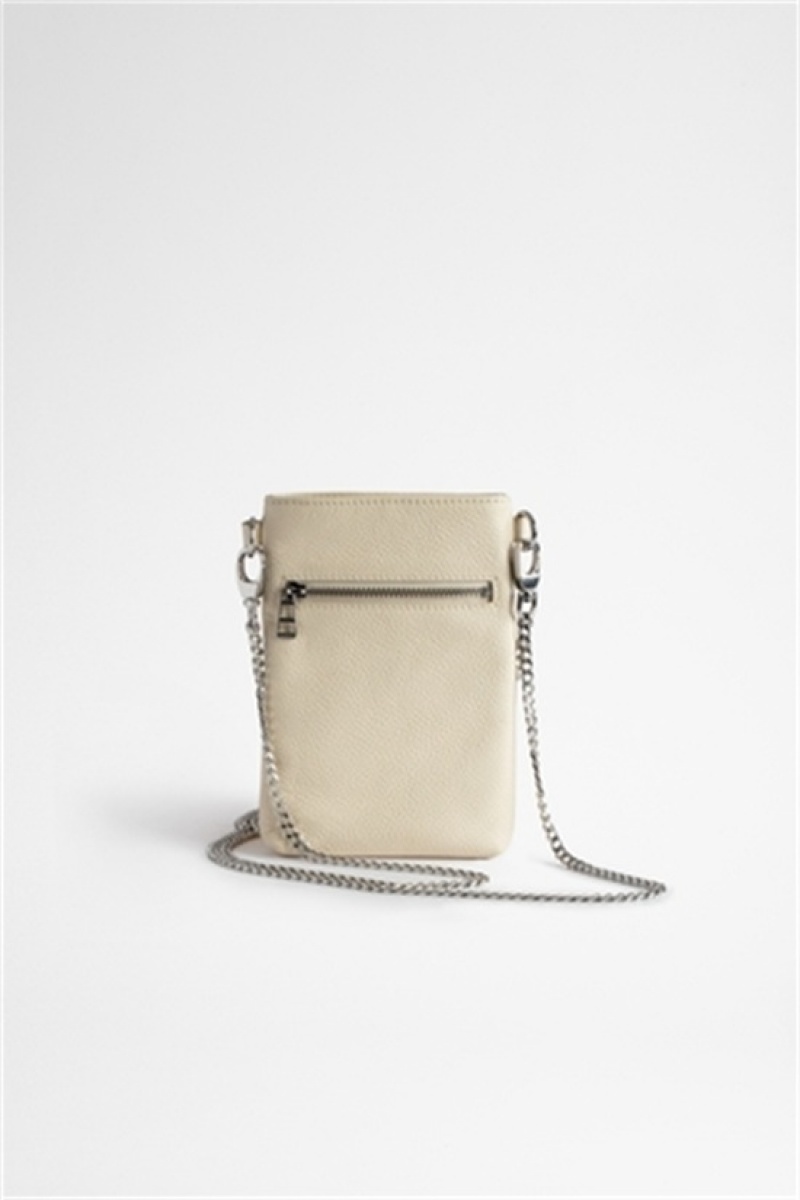 Zadig & Voltaire Rock Phone Pouch Beige | ZV-256075