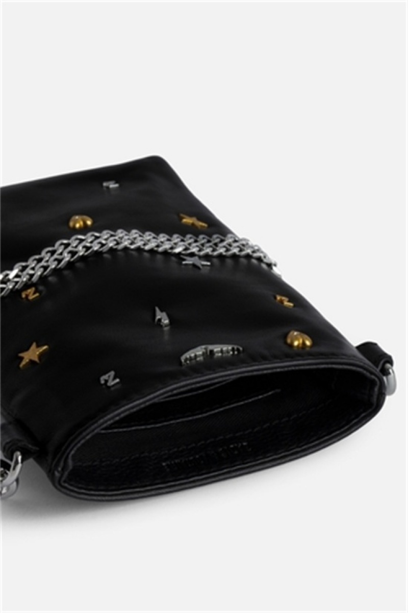 Zadig & Voltaire Rock Phone Pouch Negras | ZV-256076