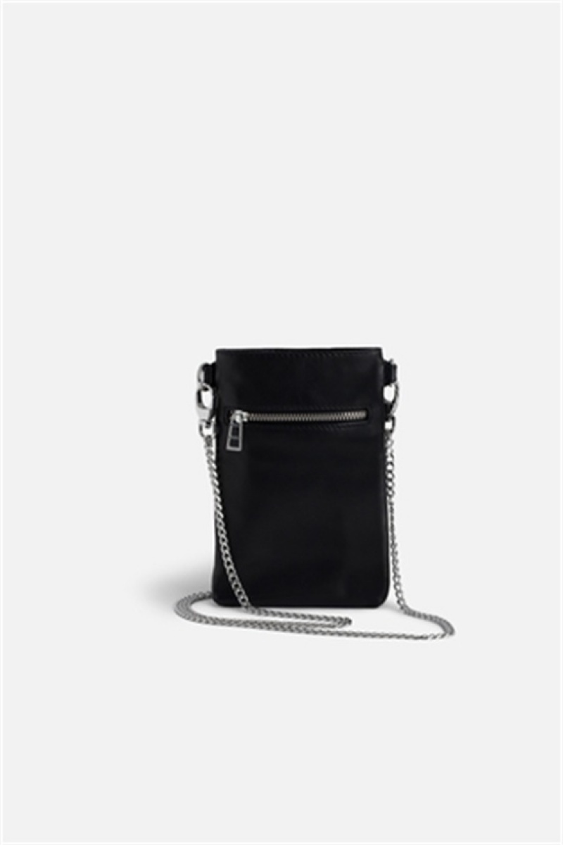 Zadig & Voltaire Rock Phone Pouch Negras | ZV-256076