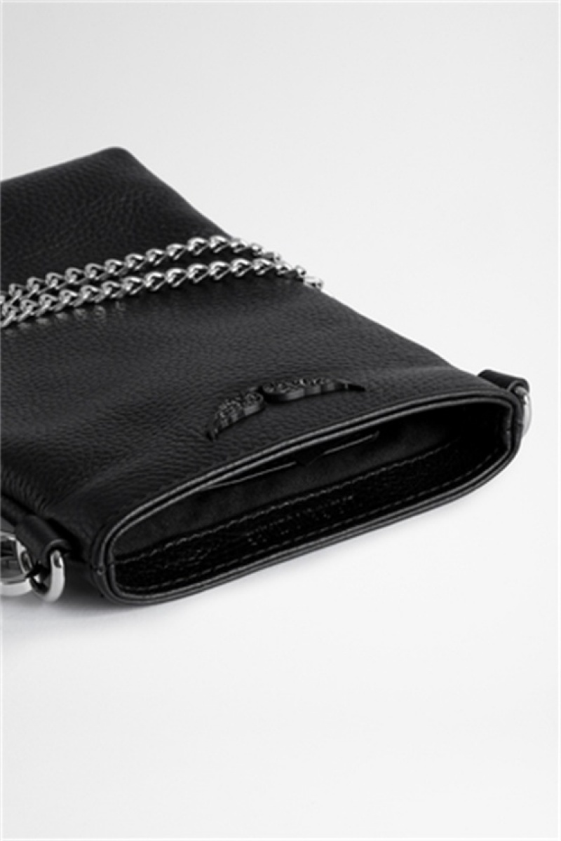 Zadig & Voltaire Rock Phone Pouch Negras | ZV-256074