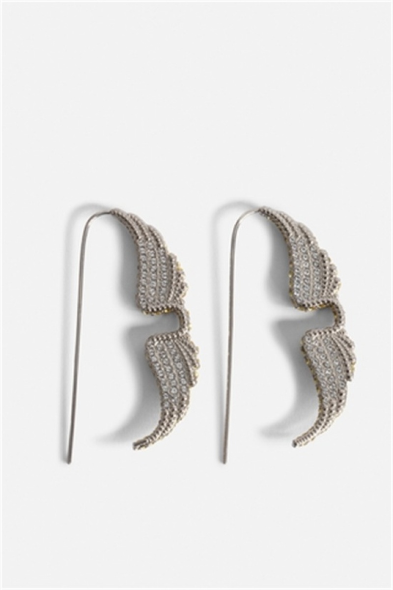 Zadig & Voltaire Rock Piercing Earrings Plateadas | ZV-255890