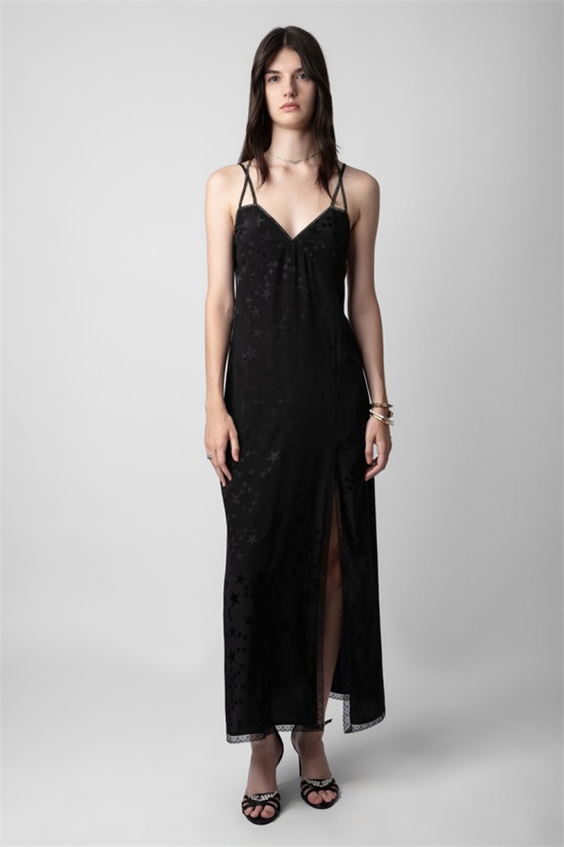 Zadig & Voltaire Rohal Silk Vestido Negras | ZV-256389