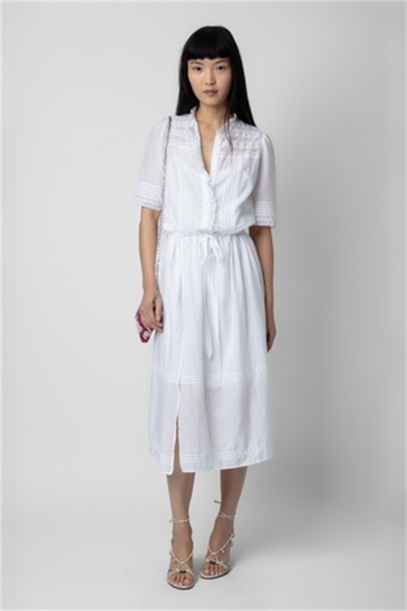 Zadig & Voltaire Rosary Vestido Blancas | ZV-256376