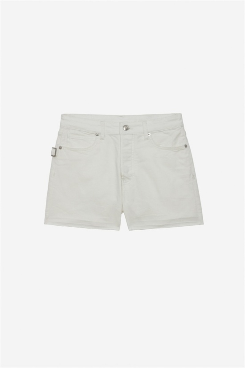 Zadig & Voltaire Sissi Denim Shorts Blancas | ZV-256216