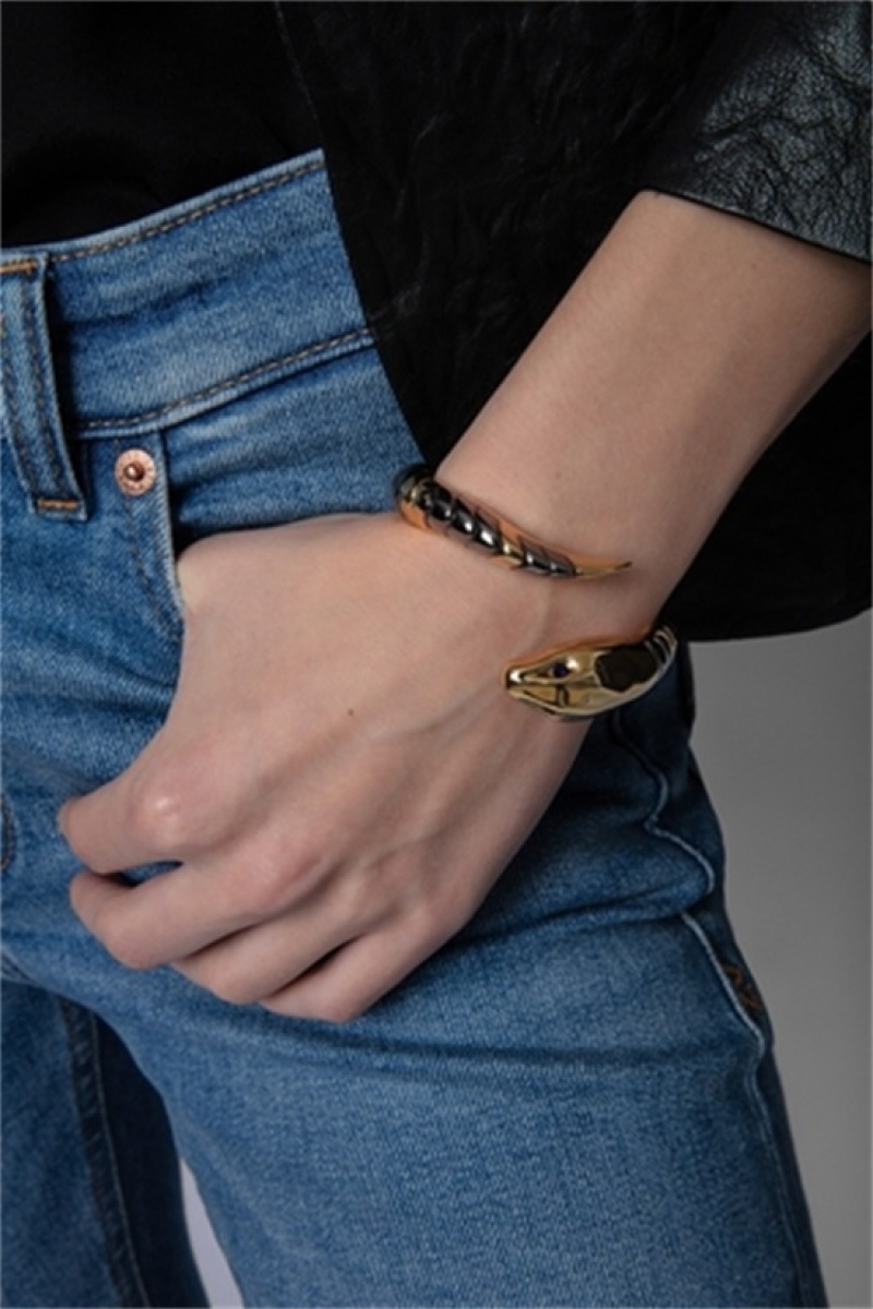 Zadig & Voltaire Snake Bracelet Doradas | ZV-255879