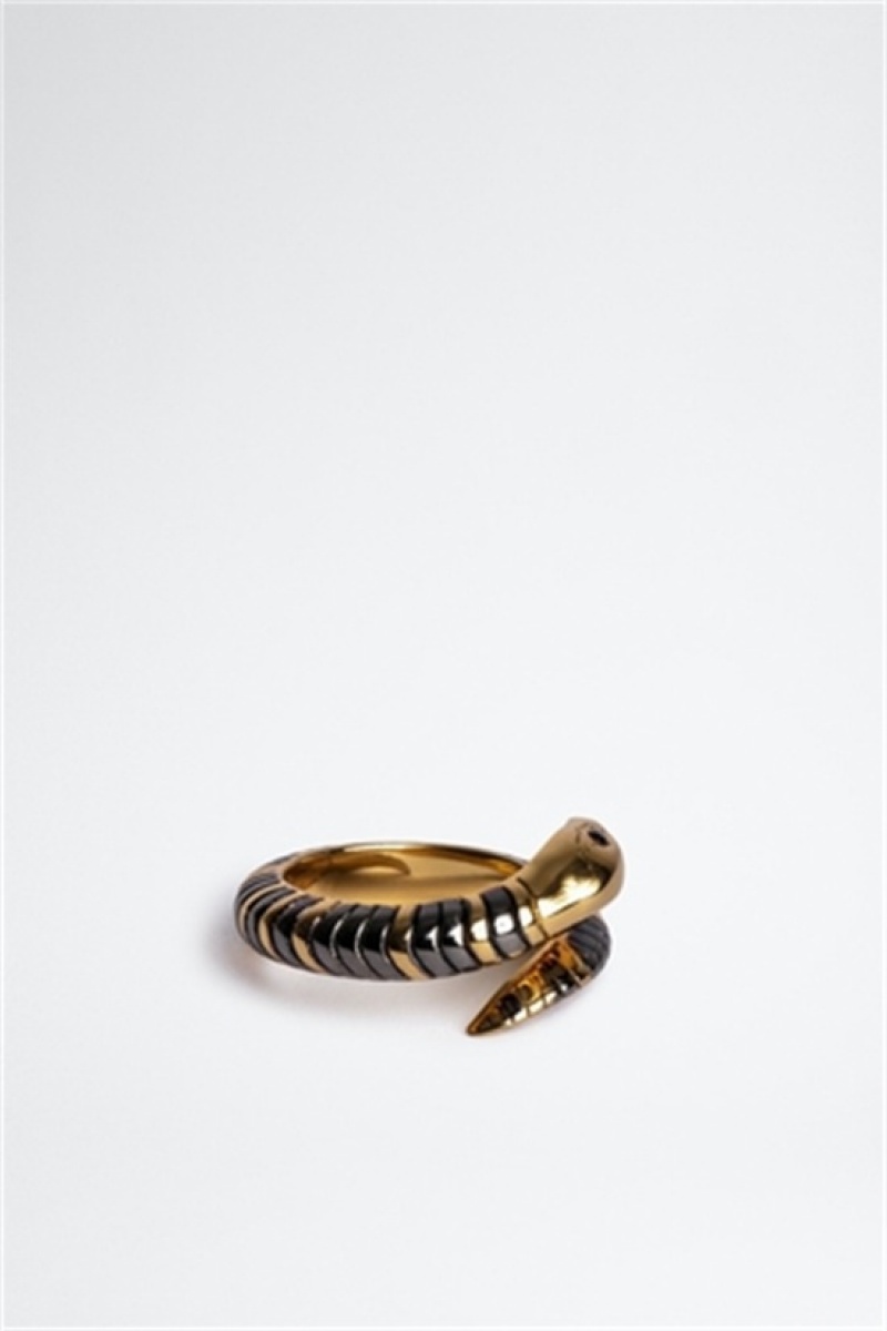 Zadig & Voltaire Snake Ring Doradas | ZV-255885