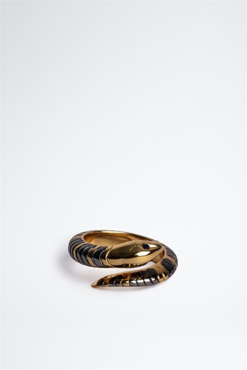 Zadig & Voltaire Snake Ring Doradas | ZV-255885