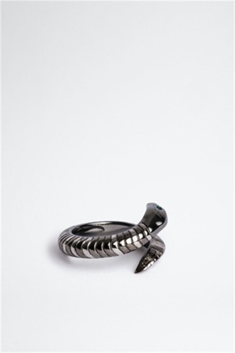 Zadig & Voltaire Snake Ring Plateadas | ZV-255886