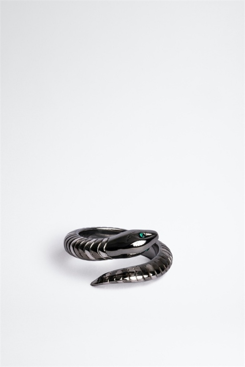 Zadig & Voltaire Snake Ring Plateadas | ZV-255886