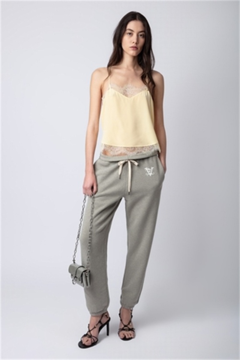 Zadig & Voltaire Sofia Jogging Pants Kaki | ZV-256219