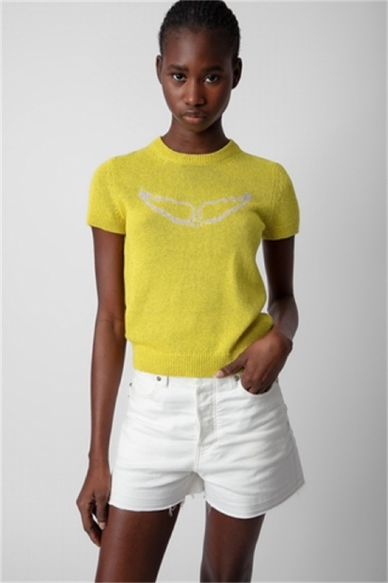 Zadig & Voltaire Sorly Linen Jumper Amarillo | ZV-256424