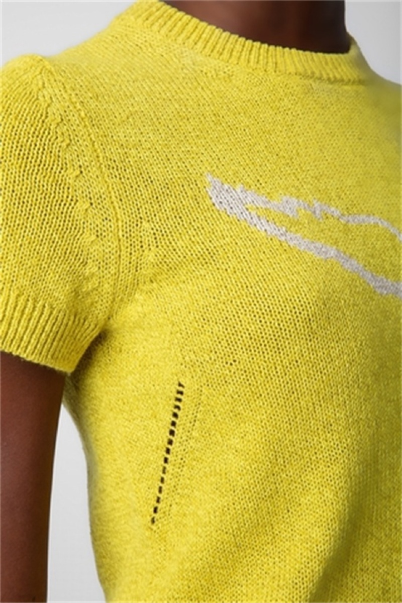 Zadig & Voltaire Sorly Linen Jumper Amarillo | ZV-256424