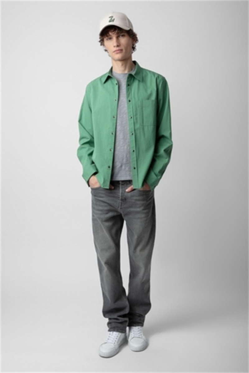 Zadig & Voltaire Stan Shirt Verde | ZV-255721