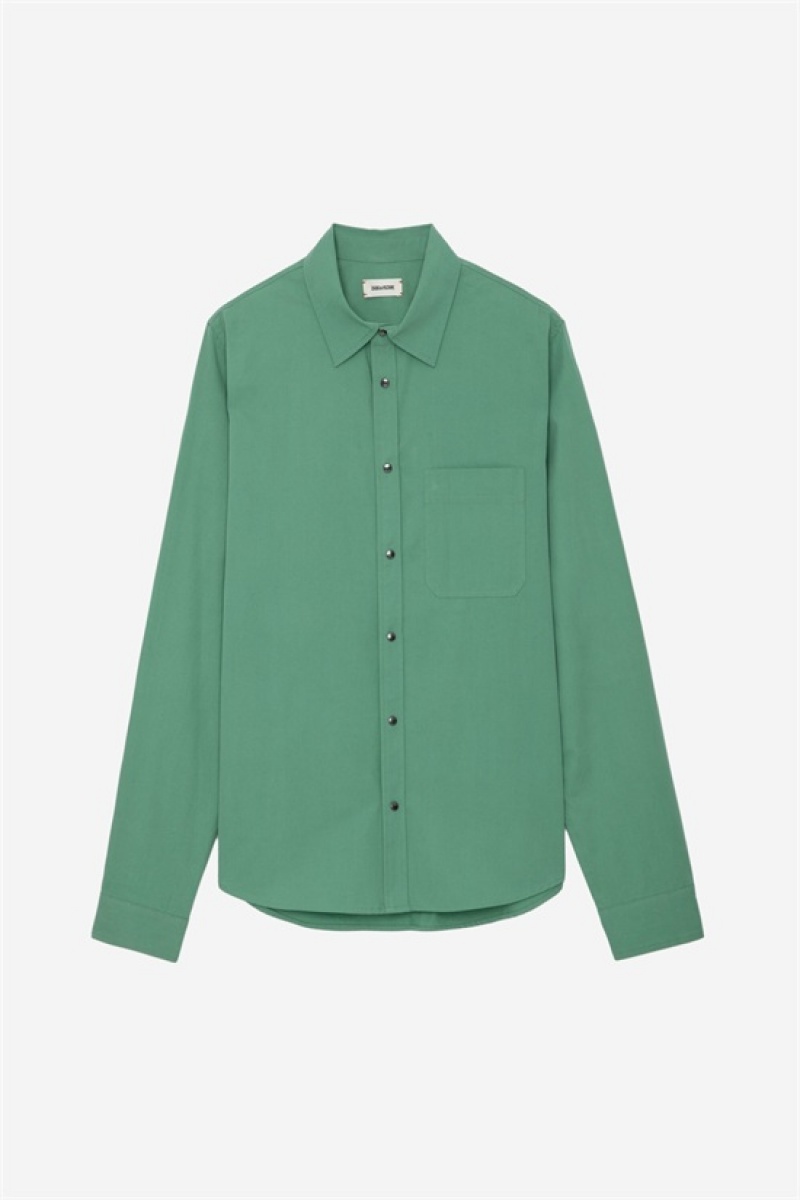 Zadig & Voltaire Stan Shirt Verde | ZV-255721