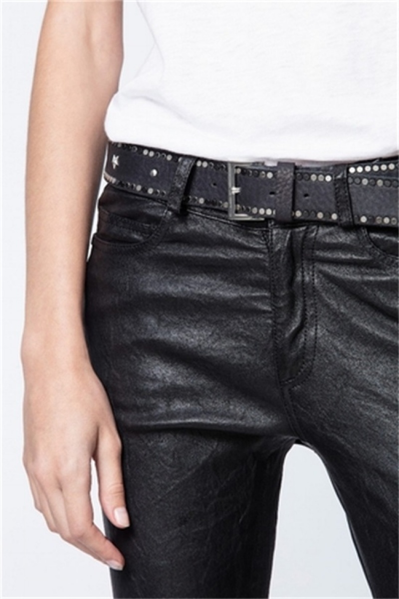 Zadig & Voltaire Starlight Belt Negras | ZV-255839