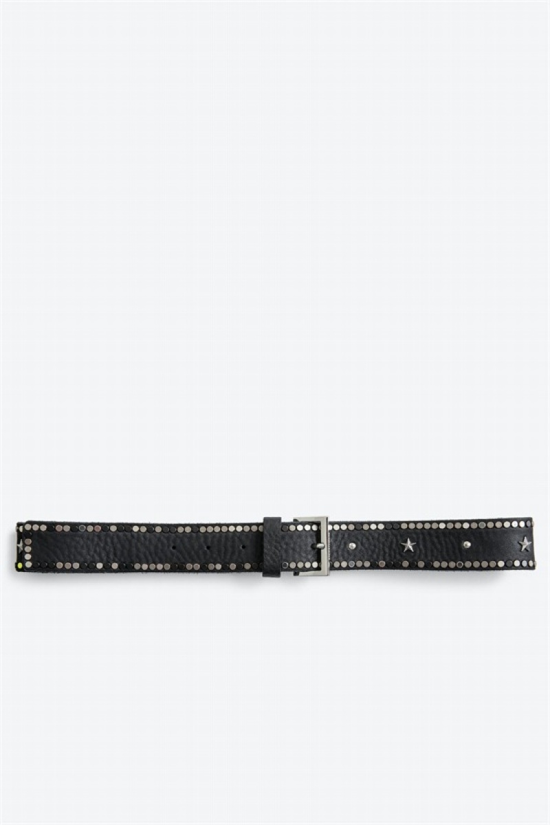 Zadig & Voltaire Starlight Belt Negras | ZV-255839