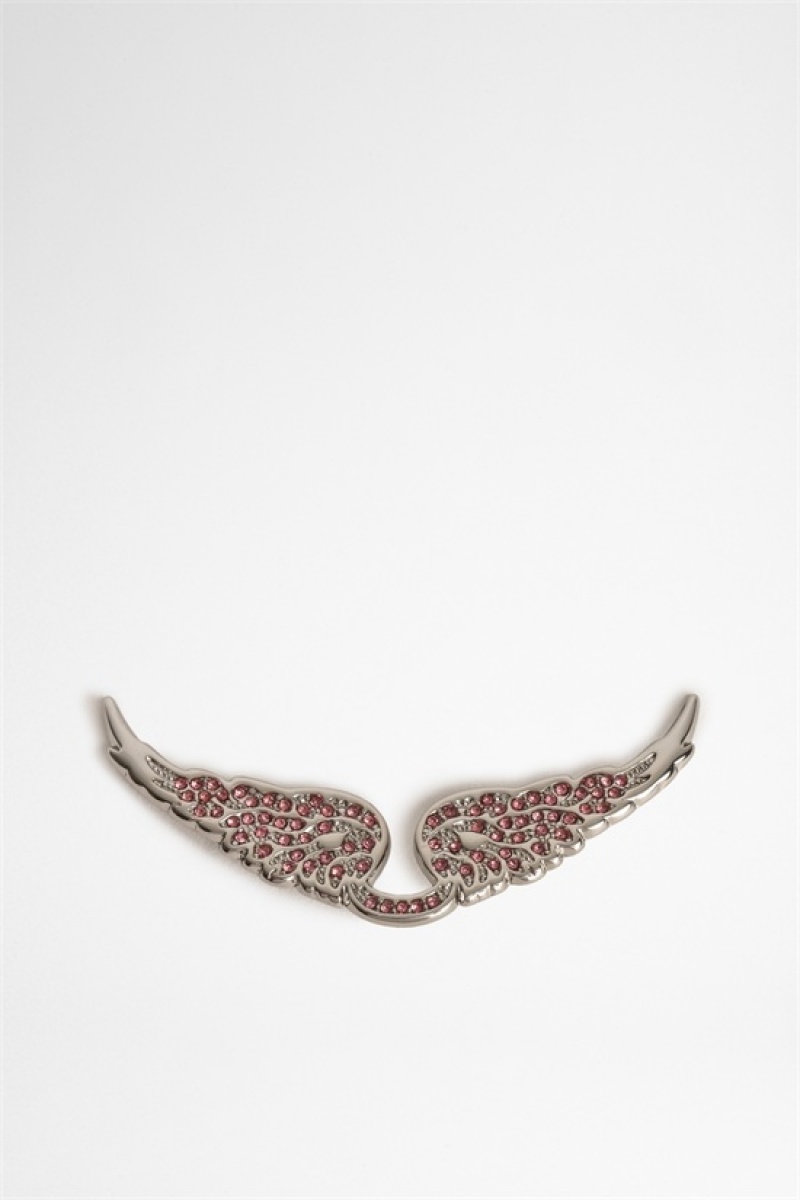 Zadig & Voltaire Swing Your Wings Charms Plateadas Rosas | ZV-256142