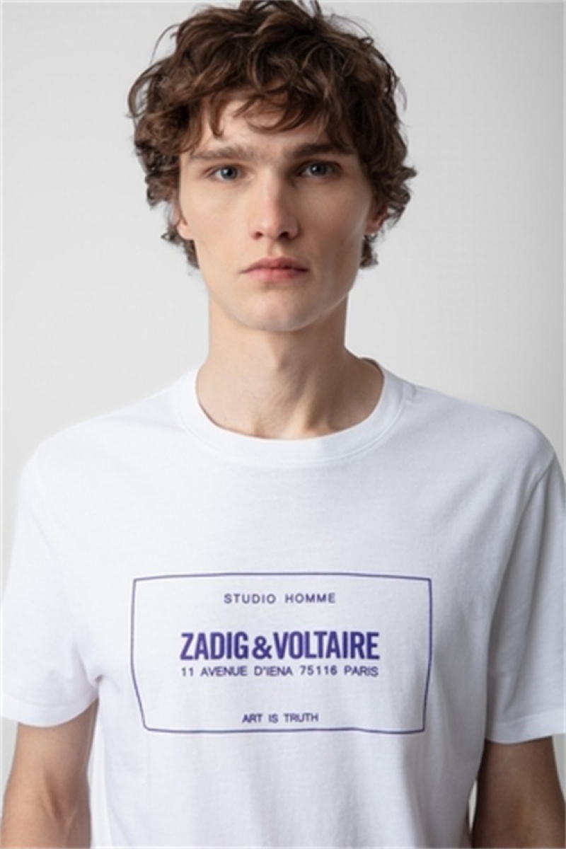 Zadig & Voltaire Ted T-shirt Blancas | ZV-255698