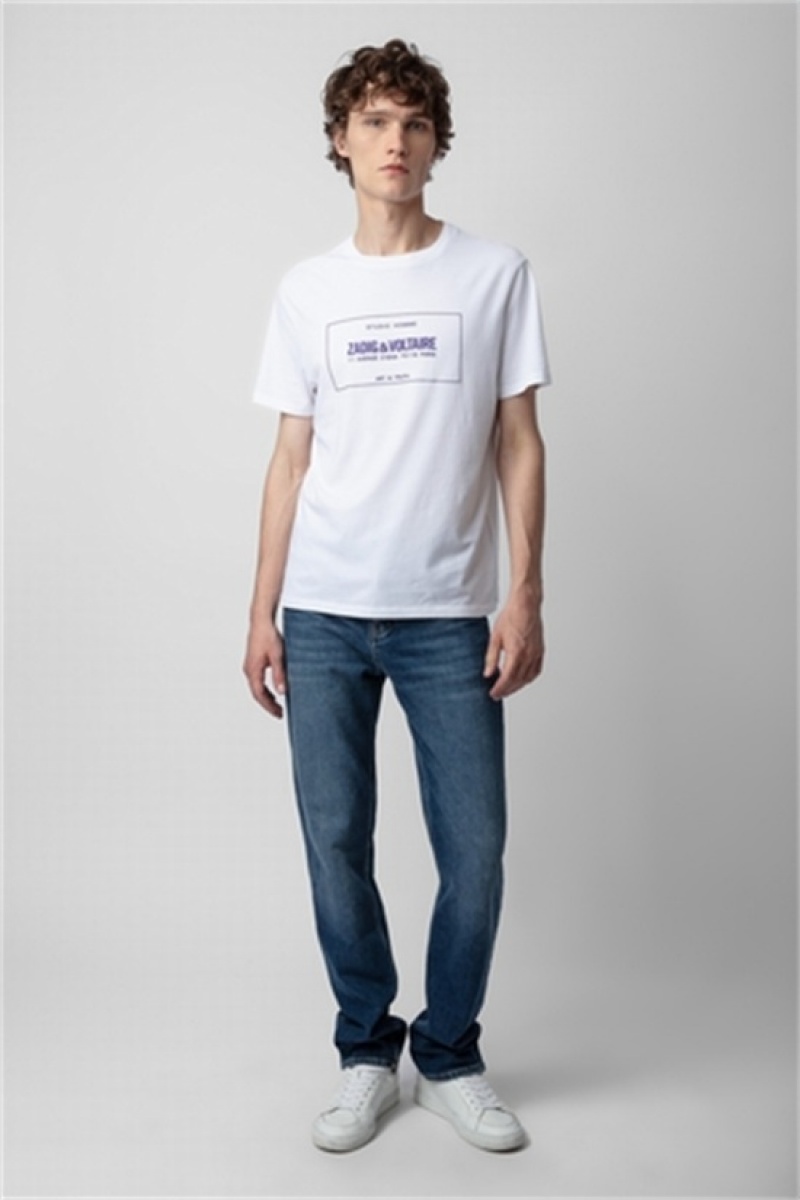 Zadig & Voltaire Ted T-shirt Blancas | ZV-255698