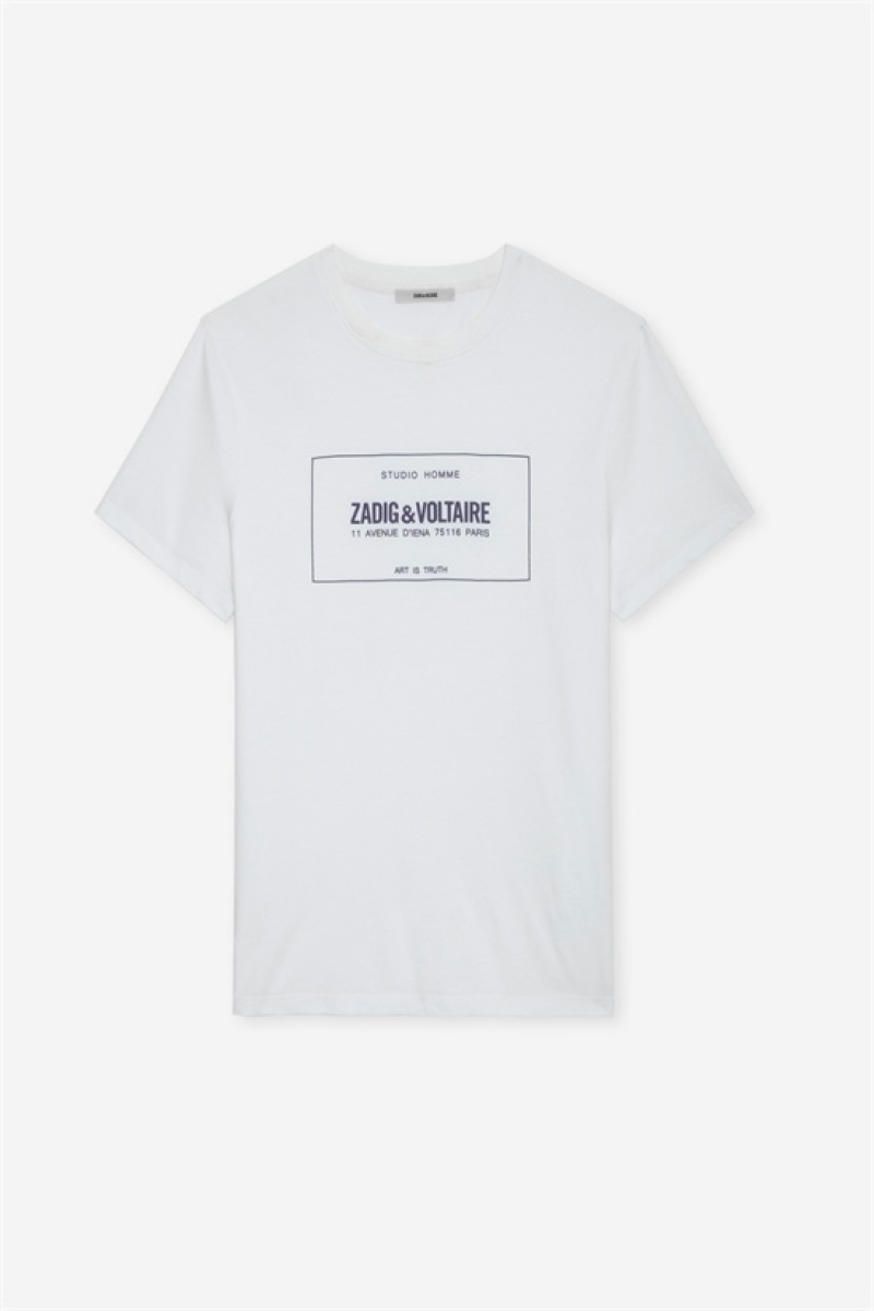 Zadig & Voltaire Ted T-shirt Blancas | ZV-255698