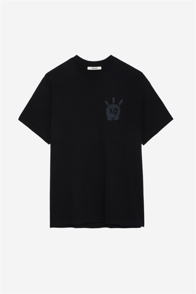 Zadig & Voltaire Teddy Skull T-shirt Negras | ZV-255702