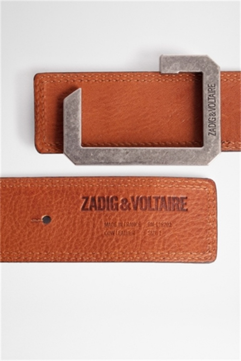 Zadig & Voltaire The Reversible Belt Marrones | ZV-255677