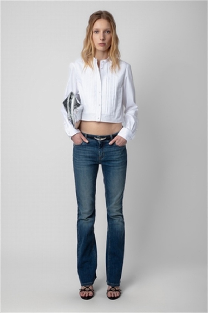 Zadig & Voltaire Theby Shirt Blancas | ZV-256329