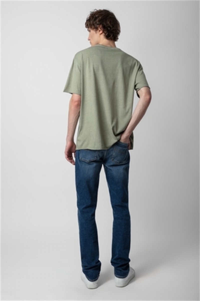 Zadig & Voltaire Thilo T-shirt Kaki | ZV-255683