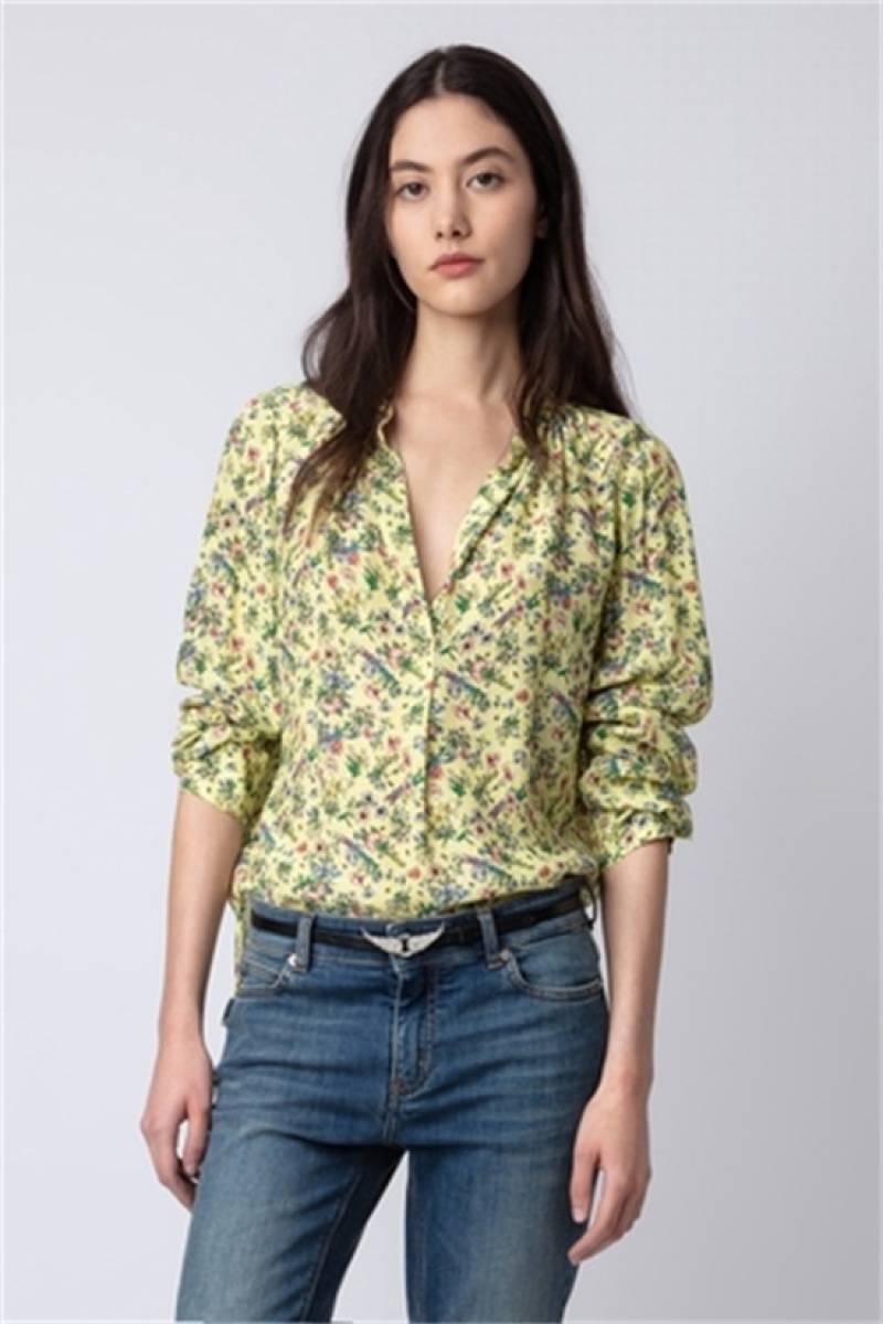 Zadig & Voltaire Tink Shirt Amarillo | ZV-256324