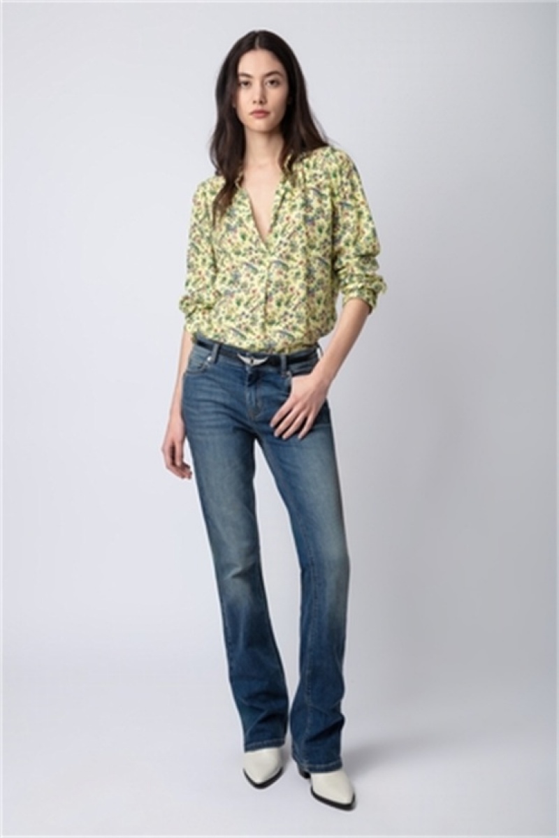 Zadig & Voltaire Tink Shirt Amarillo | ZV-256324