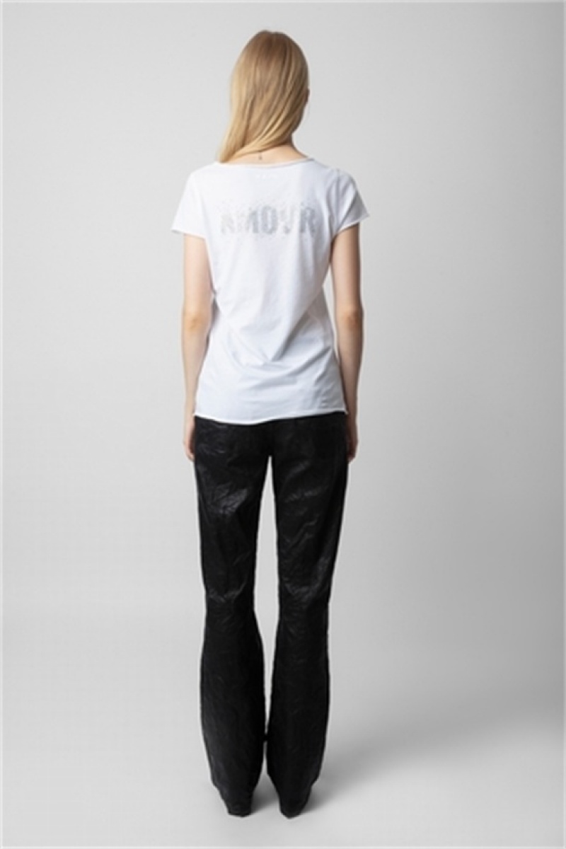 Zadig & Voltaire Tunisien Amour T-shirt Blancas | ZV-256270