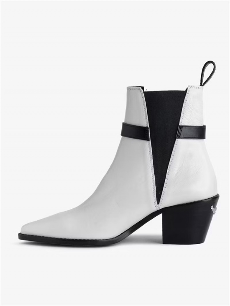 Zadig & Voltaire Tyler Ankle Boots Blancas | ZV-255662