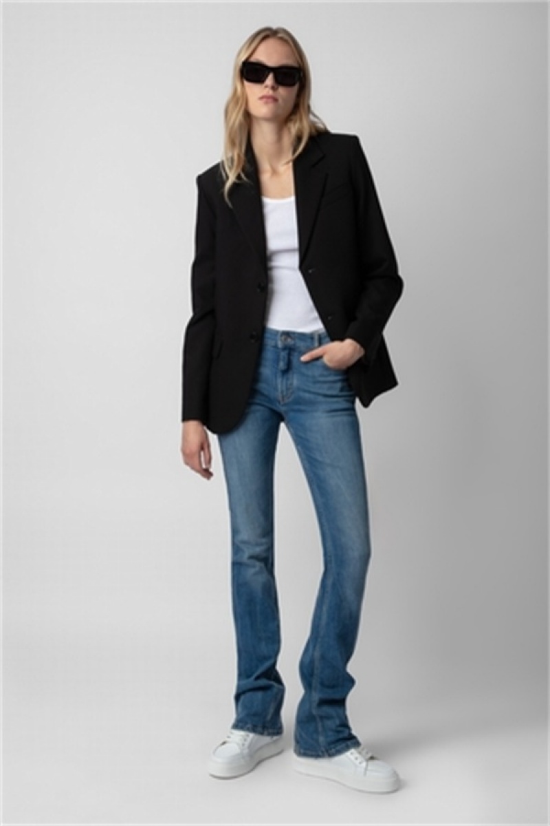 Zadig & Voltaire Vanille Mon Amour Blazer Negras | ZV-256359