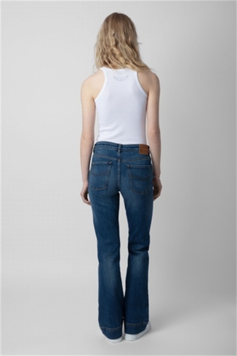 Zadig & Voltaire Vincente Jeans Azules | ZV-256207